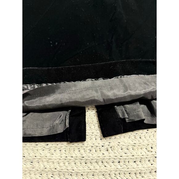 VTG Velour Sheath Dress Short Sleeves Back Bow Cut Outs Knee Length Womens Large - Picture 13 of 13